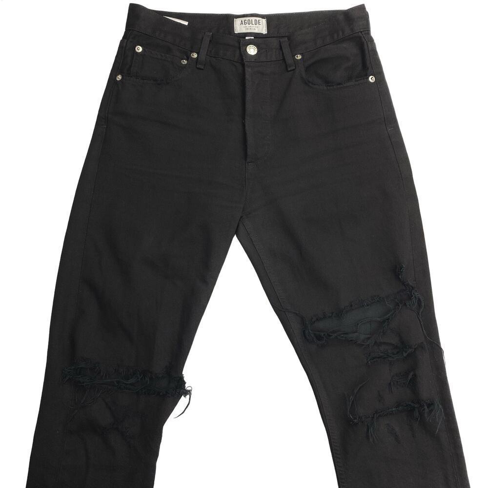 AGOLDE Jamie High Rise Classic Sz 25 Ripped Distressed Detail - Picture 2 of 7